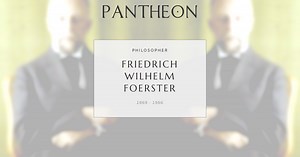 Friedrich Wilhelm Foerster Biography | Pantheon