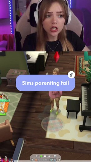 help my sim wont stop peeing on her kids #thesims4 #thesims #simsfail