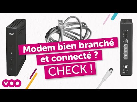 Comment vérifier si mon modem est correctement branché et connecté ?