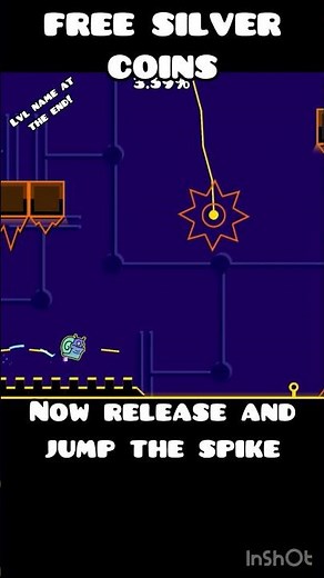 FREE SILVER COINS!! #geometrydash #GD #shorts
