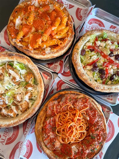 Discover the Unique Upside Down Pie at Albert's Pizza