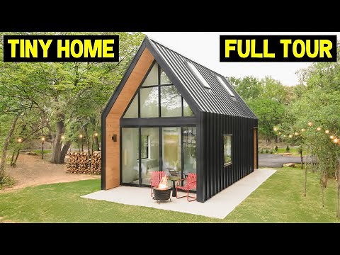 500sqft ULTRA-MODERN SCANDINAVIAN TINY HOME w/ Private Lake Access!