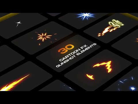 Gunshot Cartoon Animation Fx - After Effects Template