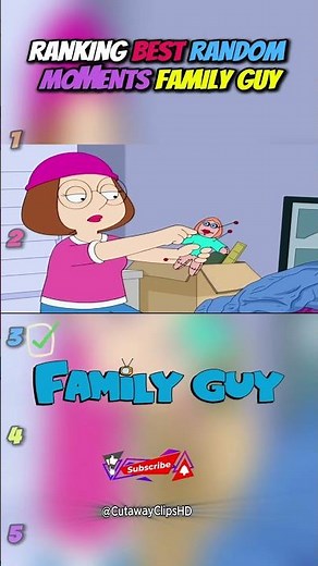 RANKING BEST RANDOM MOMENTS FAMILY GUY 😂 #familyguy #shorts