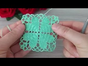 Easy Lace Crochet Square Pattern 🌸 Elegant & Beginner Friendly