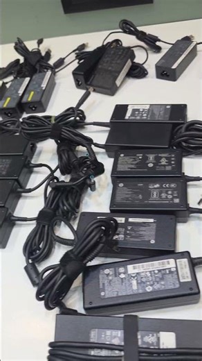 Bulk Laptop Adapters Stock | Dell HP Lenovo Original Chargers | Wholesale IT Accessories #shorts