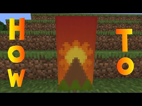Minecraft: How to Make a Sunset Banner - Tutorial