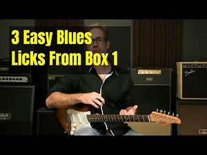 3 Easy Blues Licks In Box 1 - Beginning Blues Soloing Lesson