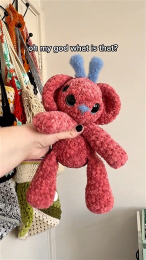 Calliope the Alien Bear pattern by ‪@LemonCatCrochet‬ 🥹 I love her!! #crochet #amigurumi #bearplushie