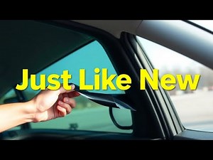 Remove BLACK Film From Your Car Windows Now | How To Remove Car Window Tint / Sun Film And Glue DIY