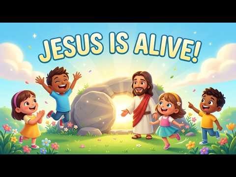 Jesus is Alive! ☀️ Easter Song for Kids | Resurrection Sunday Worship (Bible Story Song 2026)