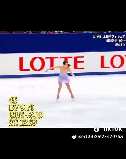 紀平梨花 #のプログラムで完璧な4回転【復活祈願】#紀平梨花 #rikakihira #フィギュアスケート #figureskating #4回転