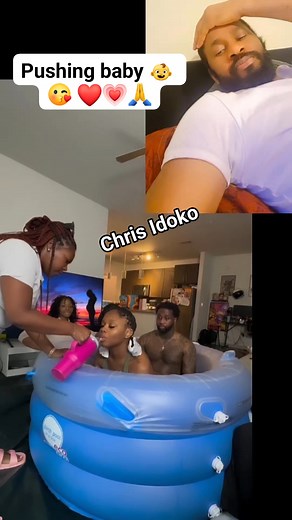 She's ready to push - Birth pool home delivery 🤰👩‍🍼❤️. Congratulations to her and hubby in advance 💗😍 #childbirth #birthpool #waterbirth #birthday #BirthdayCelebration #maternity #pregnancyjourney #viralreels #prayforher #pray | Chris Idoko