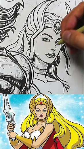MARVEL ARTIST draws 500+ 80s CHARACTERS part 4! SHE-RA the PRINCESS OF POWER!
