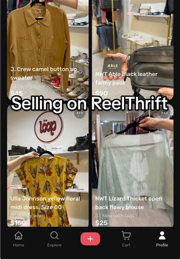 selling your clothes just got an upgrade 🛍️🤑 download @ReelThrift in the App Store and start making $$ today #reelthrift #sellingclothes #poshmark