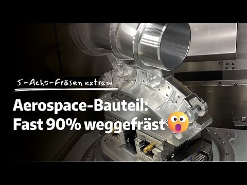5-Achs-Fräsen eines Luftfahrtbauteils auf Hermle CNC-Maschine mit LANG Spanntechnik