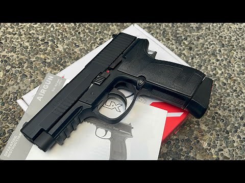 Umarex Airgun HPP C02 Blowback Full Metal Pistol unboxing and testing.