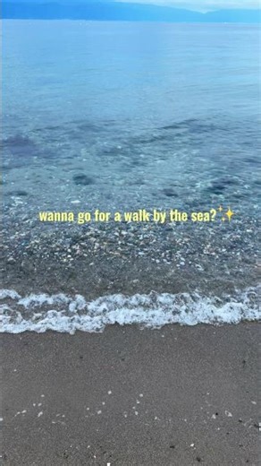 Who would you walk with here? 🌊 | A Quiet walk by the sea & seagull squawking #nature #oceansounds