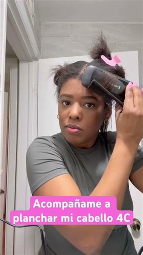 Cabello 4C #braids #hair #tutorial #blogger #hairstyle #planchadecabello #flatironcurls