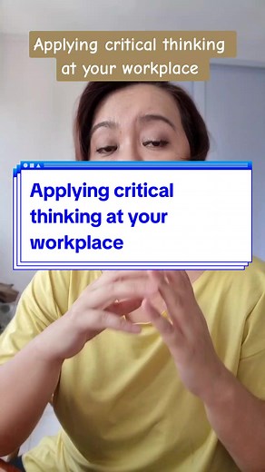 Critical thinking is the cognitive process of actively and objectively analyzing, evaluating, and synthesizing information, ideas, or situations to form well-reasoned judgments or decisions. Here are 3 ways how you can apply critical thinking at work with your team - 1. Question Assumptions, 2. Reason Through Logic and 3. Diversify Thought. #learnontiktok #lifeskills #careeradvice #tiktokwithjanus