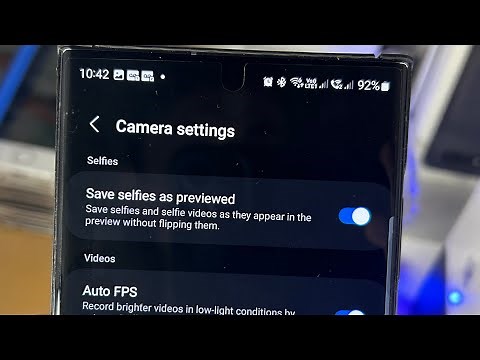 How To Change Mirror Image in Samsung Galaxy S23 Ultra! (Selfie/Front Camera)