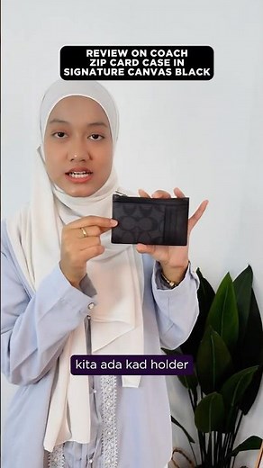 Review on Coach Zip Card Case In Signature Canvas C4281 Black #amoryhq #personalshopperusa