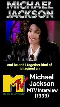 Michael Jackson 🎤 MTV Interview (1999) | Rare Candid Moments #shorts #michaeljackson #musicvideo #mj