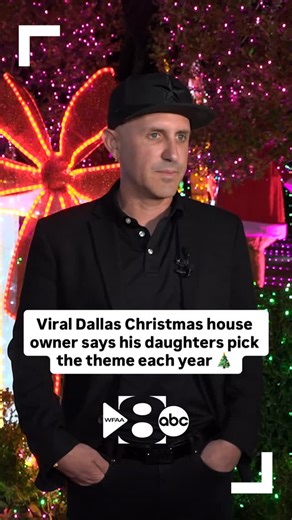 WFAA on Instagram: "The owner of the viral Dallas Christmas mansion, Ryan Devitis, told us his daughters pick the theme of the display every year."