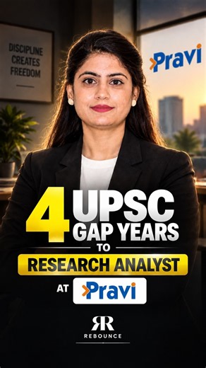 Mansi T's Journey from UPSC Prep to Research Analyst at Pravi | Rebounce Placement