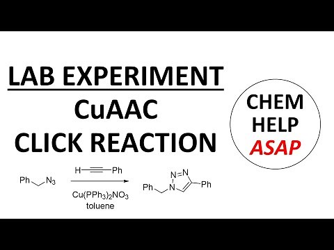 CuAAC click triazole synthesis - laboratory experiment