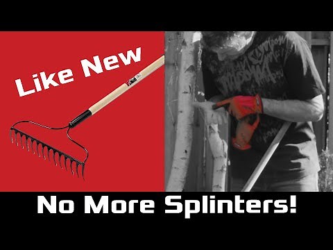 Re-finish your Garden Tool Handles and make them look "Like New"