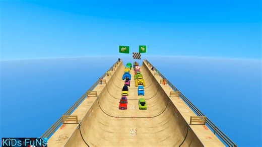 SPIDERMAN CARS Racing Mega Ramp Challenge! SUPERHEROES HULK Epic NEW Stunts Race by GOKU #car #kids #racecar #cardriving #superhero #spiderman