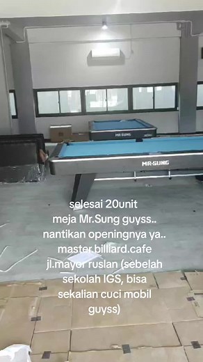 Grand Opening Meja Billiard Mr.Sung di Palembang