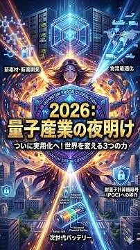 【2026年最新】量子コンピュータ「実用化」の衝撃