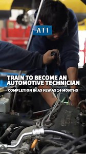 Train to become an Automotive Technician through hands-on learning in an automotive training lab. Students practice working with tools, vehicles, and diagnostic equipment in a structured learning environment. | Advanced Training Institute