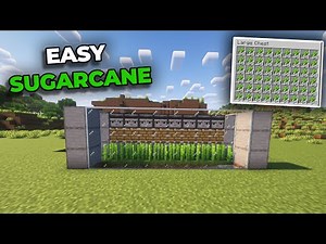 Simple Sugarcane Farm | Minecraft Java and Bedrock 1.21.7+