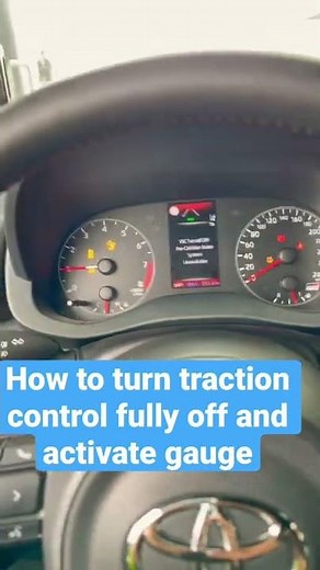 Gr Yaris how to turn traction control fully off and activate boost gauge