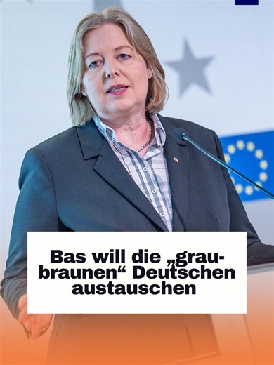 Bas will die „grau-braunen“ Deutschen austauschen In einer Rede spricht Bärbel Bas vom „Einheitsgrau