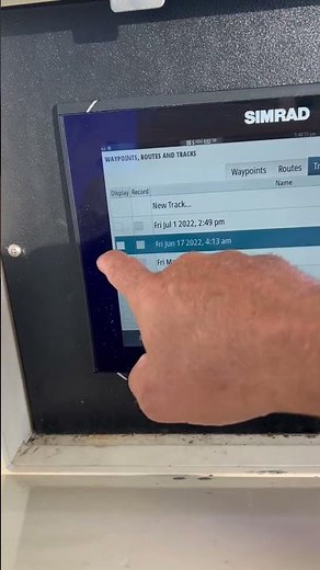 Removing tracks from your Simrad evo 2 and 3 NSS
