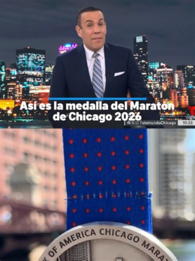 Se ha revelado la medalla del Maratón de Chicago del Bank of America 2026 y el diseño de este año rinde homenaje a una vista emblemática a lo largo de la ruta. La medalla se presentó el lunes, y el diseño de este año muestra el perfil urbano de Chicago detrás del puente de LaSalle Street.