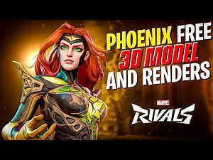 Marvel Rivals Phoenix 🔥 | 3D Model + 4K & AI Renders (Free Download!)