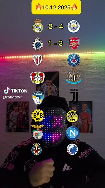 توقعات مباريات يوم10.12.2025🔥😬 #mancity #psg #dortmund #napoli #championsleague