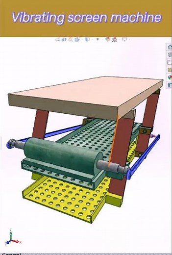 Vibrating screen machine