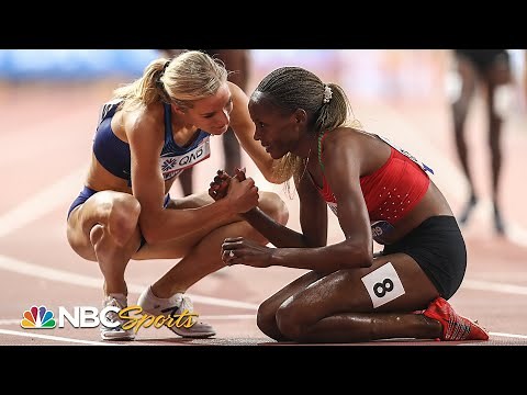 Beatrice Chepkoech (KEN) and Emma Coburn (USA) go 1-2 in Steeplechase; 2019 Worlds | NBC Sports