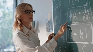 Lady Explaining Algebra Theory Writing On Stock Footage Video (100% Royalty-free) 3730800195 | Shutterstock