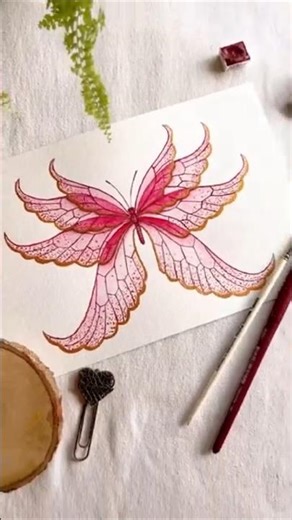 Watercolor butterfly painting! Love butterflies 🦋 #art #artist #watercolor #butterfly