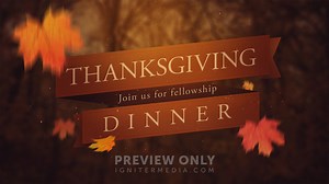 Thanksgiving Dinner - Title Graphics