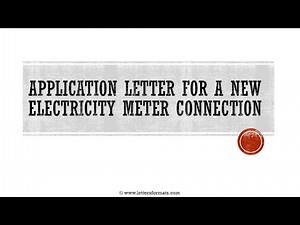 How to Write an Application for New Electricity Connection
