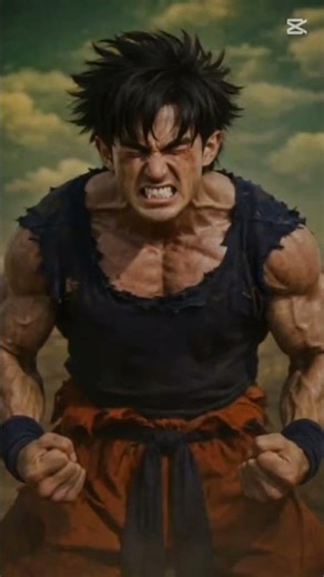 Goku se transforma en super Saiyajin en visto de frizer #dragonball #animerealista