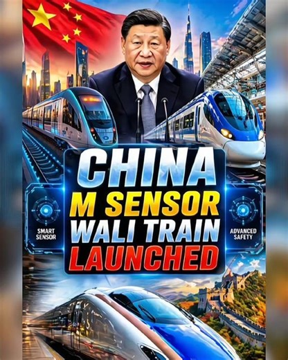 China Launches Smart Sensor Train 🚄 | Future Technology is Here!